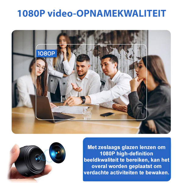 Kompakt trådløst Full HD-overvågningskamera med 160-graders vinkel, nattesyn og 72 timers batterilevetid til hjemmesikkerhed 5