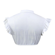 Korte crop top met opstaande kraag en ruches aan de mouwen Oktoberfest 1
