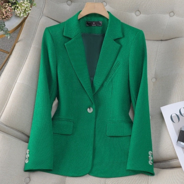 Kvindernes Slim Fit Blazer Elegant Spandex 0