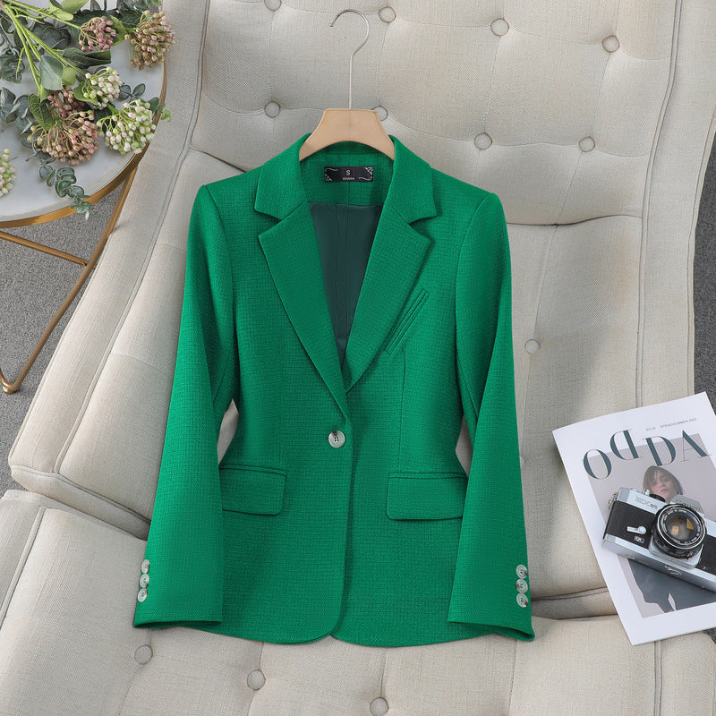 Kvindernes Slim Fit Blazer Elegant Spandex 1