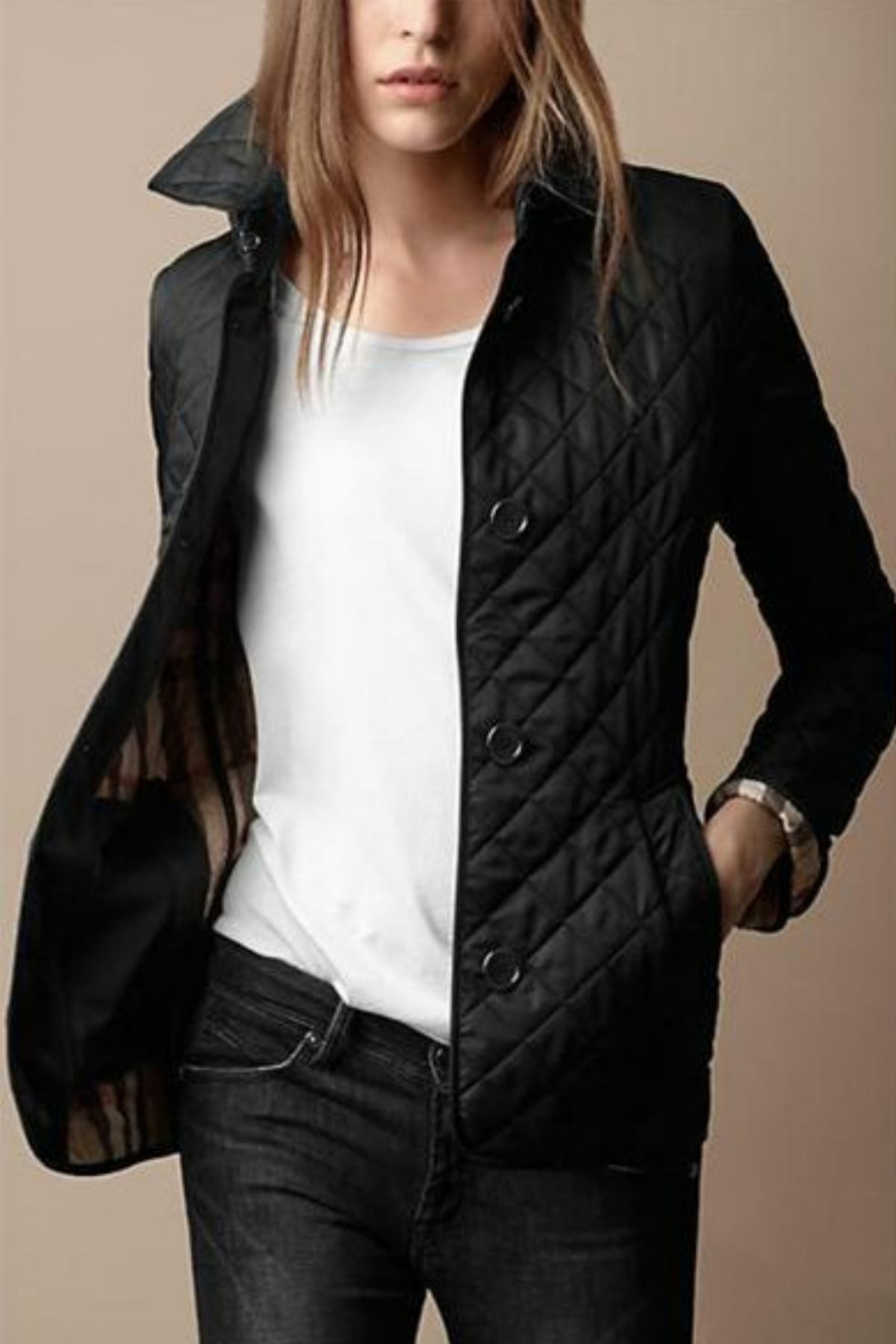 Kylee | Dame casual dynejakke | Button-down 1
