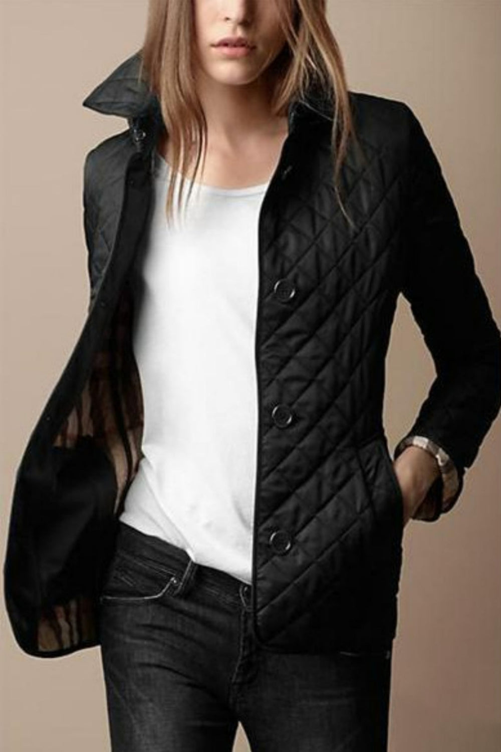 Kylee | Dame casual dynejakke | Button-down 1