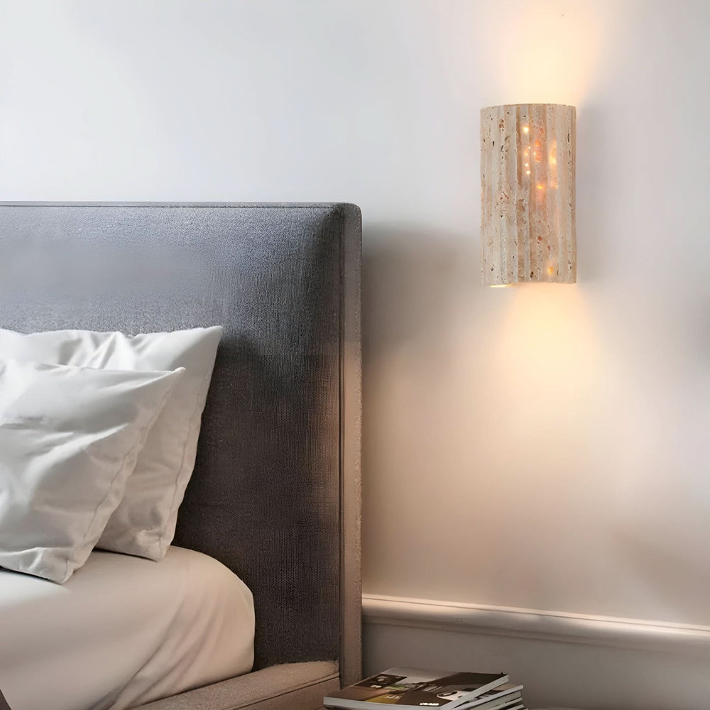 LED-væglampe i natursten 1