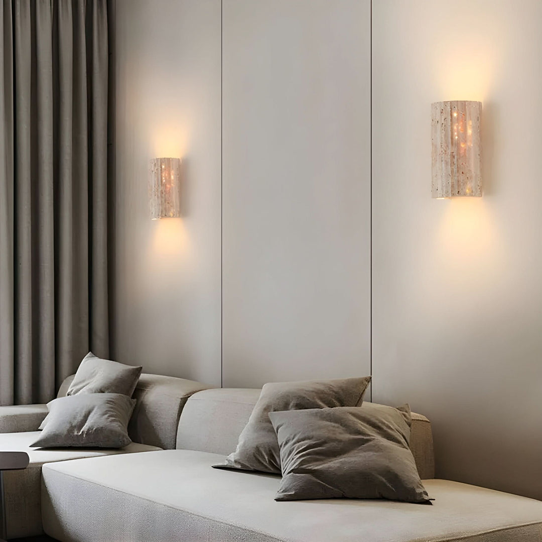LED-væglampe i natursten 2