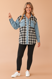 LILY | Oversized ternet skjortebluse 2