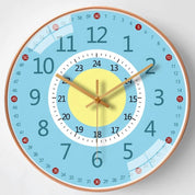Lærende vægur til børn – farverigt miljøvenligt design, 20 cm, let at hænge op 2