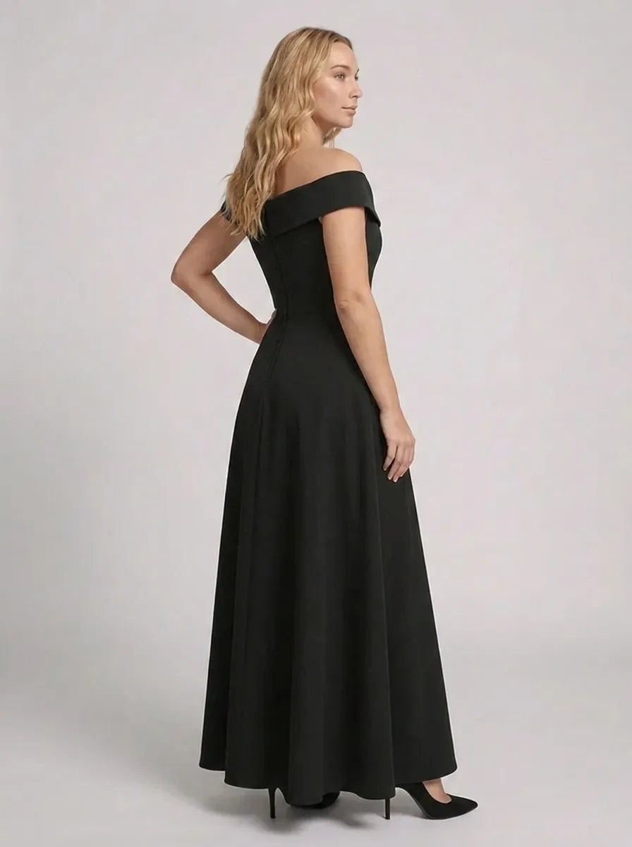 Lana | Damen Off-Shoulder Maxikleid 1