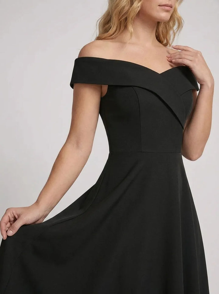 Lana | Damen Off-Shoulder Maxikleid 2