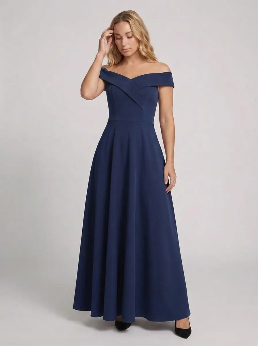 Lana | Damen Off-Shoulder Maxikleid 3