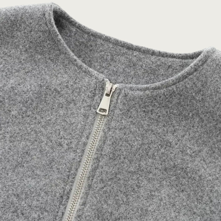Langærmet overgangsjakke til dame | Cropped fit 7