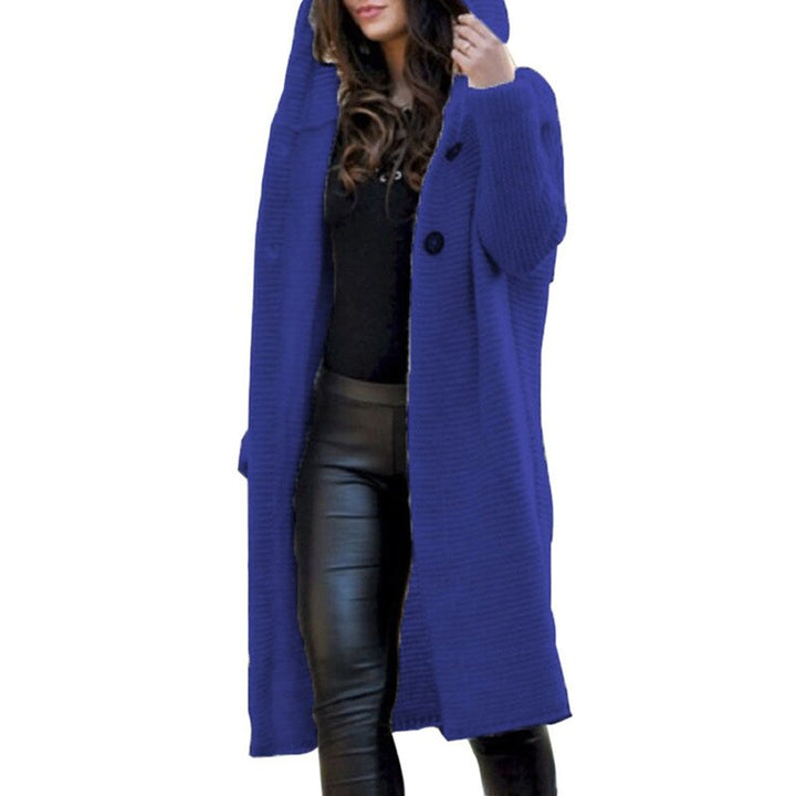 Lange Strickjacke Damen mit Kapuze | Grob Gestrickt Cardigan für Herbst und Winter | Stilvolle Wärme und Komfort 4