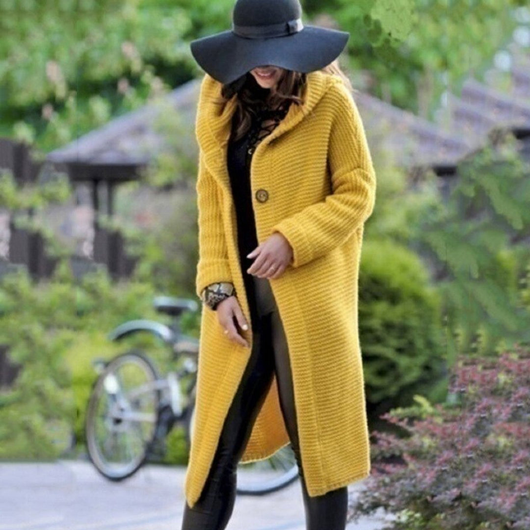 Lange Strickjacke Damen mit Kapuze | Grob Gestrickt Cardigan für Herbst und Winter | Stilvolle Wärme und Komfort 5