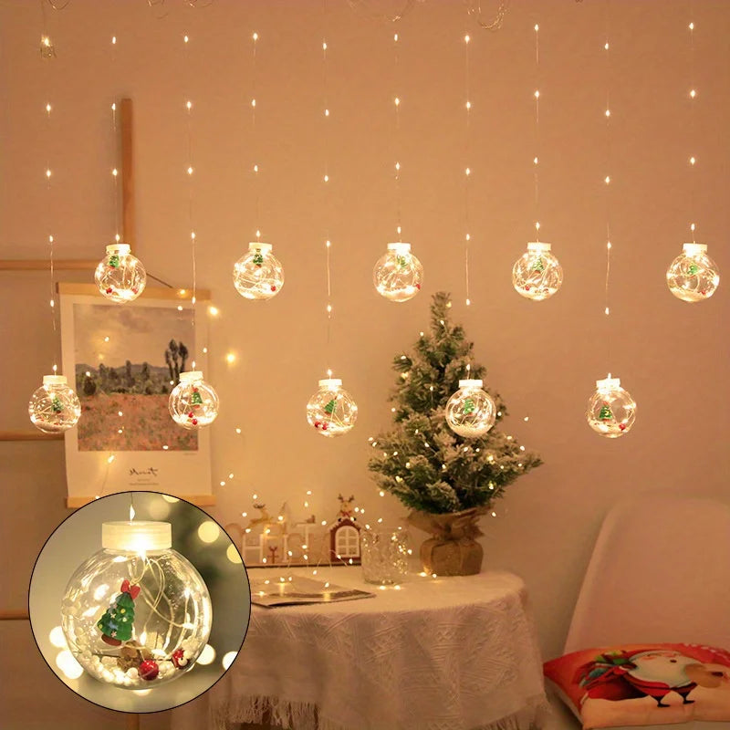 LanternLuxe | Varme LED-gardinlys til juleindretning 0