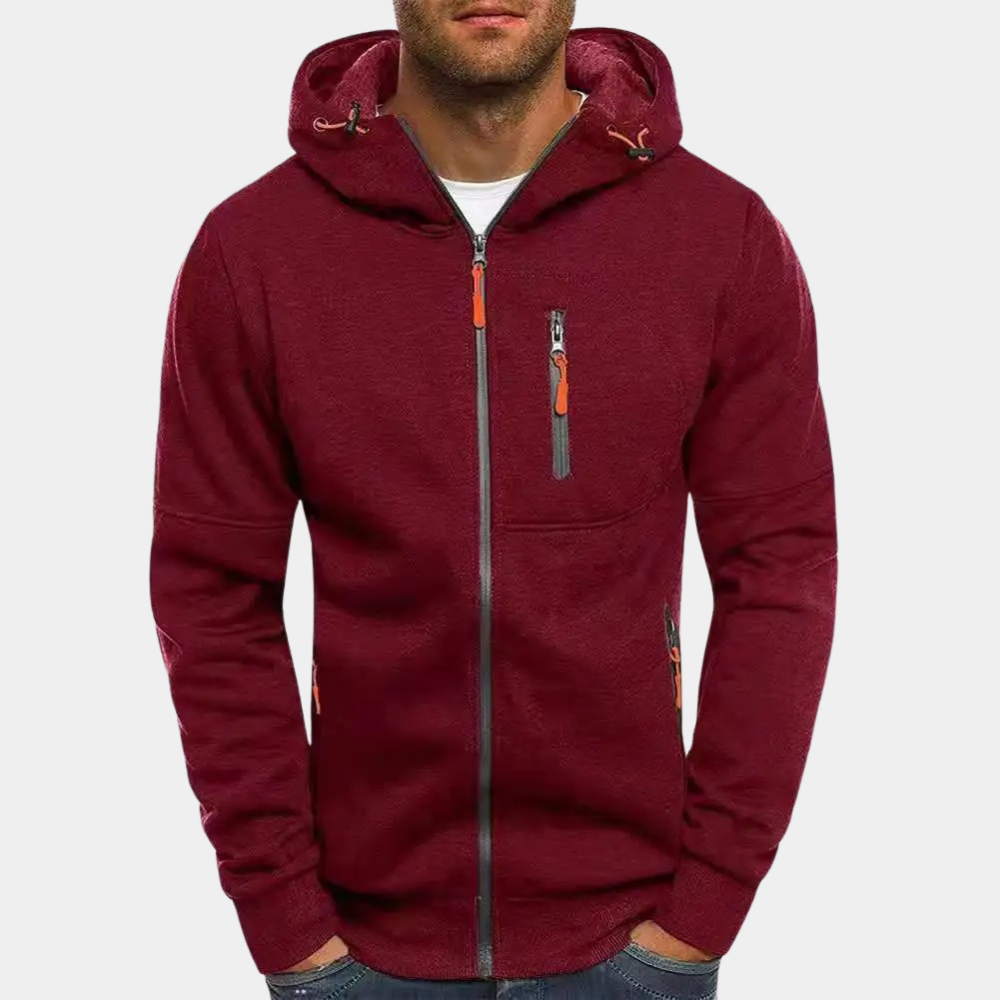 Lässiger Herren-Hoodie mit Reißverschluss und Komfort für Alltag und Freizeit 12