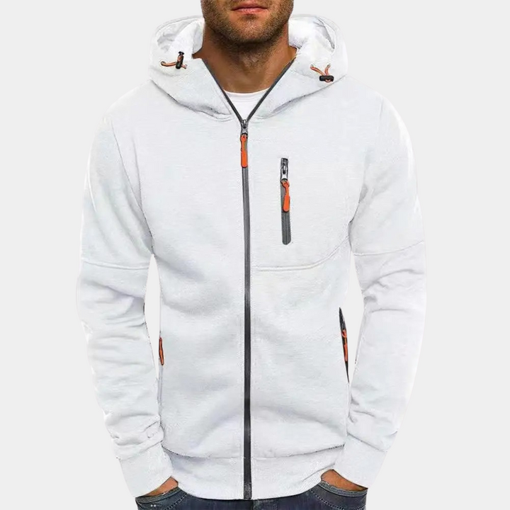 Lässiger Herren-Hoodie mit Reißverschluss und entspanntem Schnitt 10