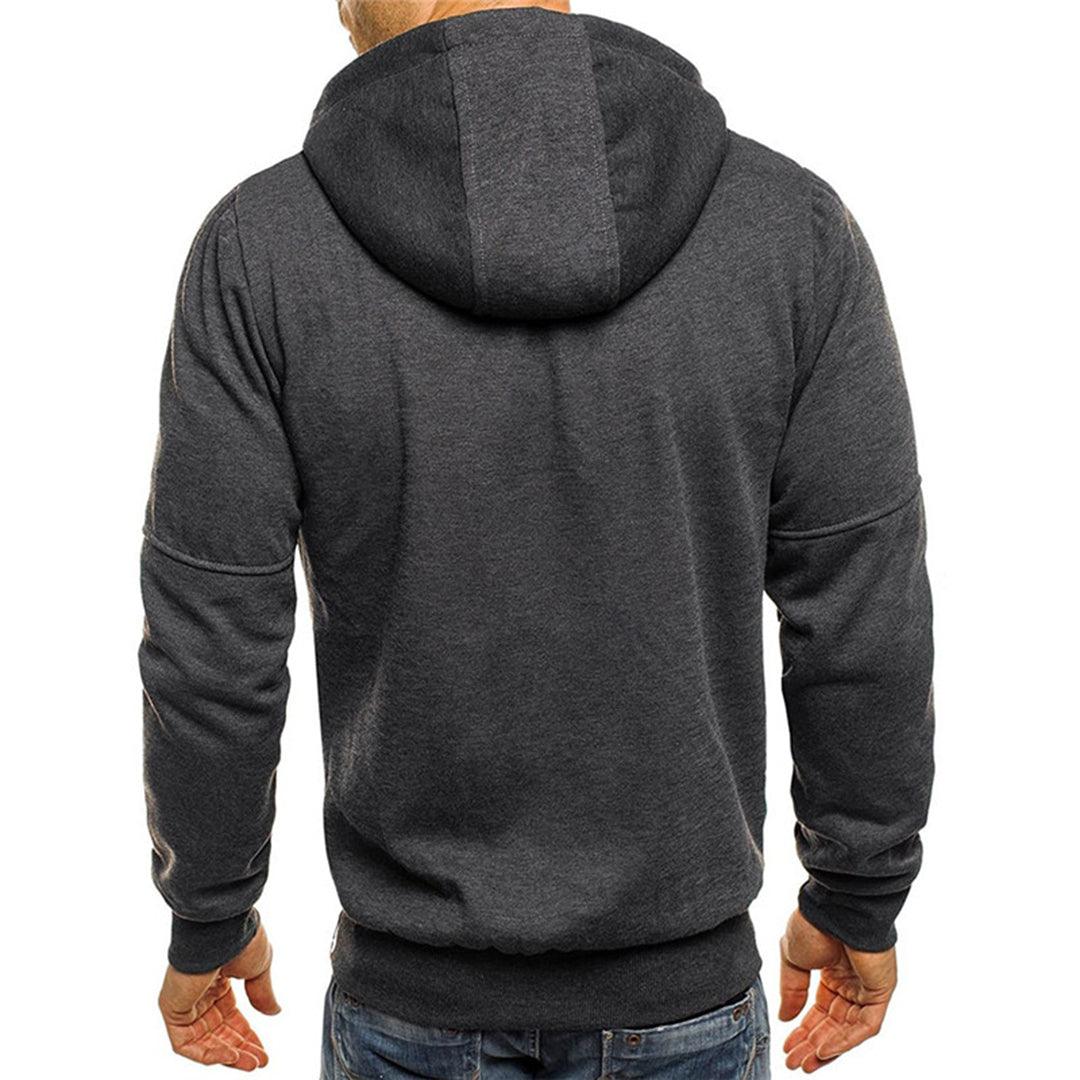 Lässiger Herren-Hoodie mit Reißverschluss und entspanntem Schnitt 5