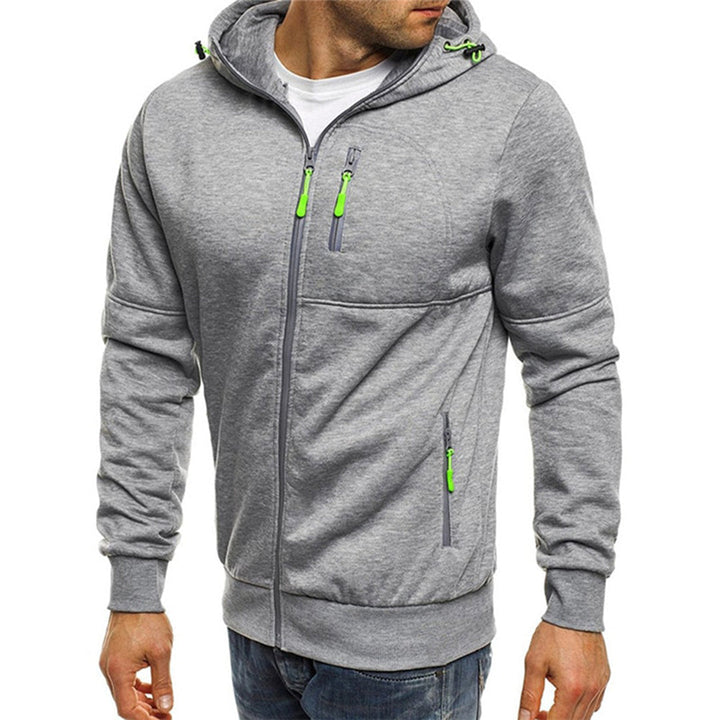 Lässiger Herren-Hoodie mit Reißverschluss und entspanntem Schnitt 6