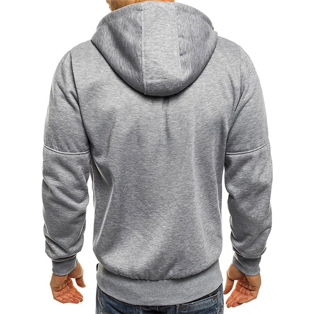 Lässiger Herren-Hoodie mit Reißverschluss und entspanntem Schnitt 7