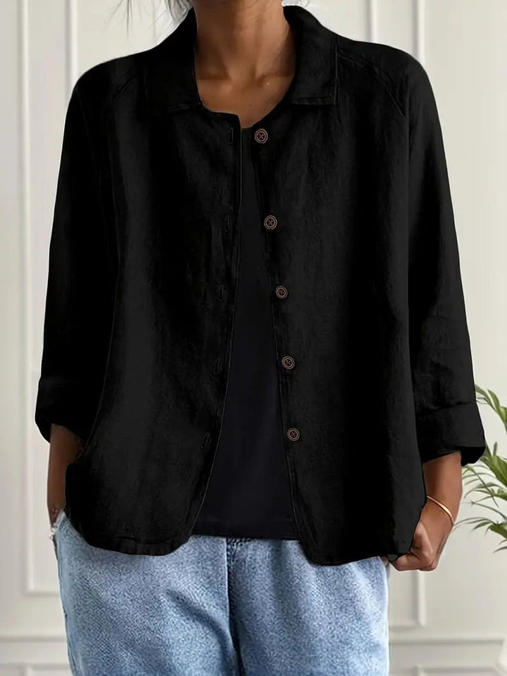 Leichter Damen Cardigan Hemd-Stil mit Knöpfen für Sommer und Alltag 7