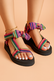 Lena | Sporty sandaler med sløjfe 3