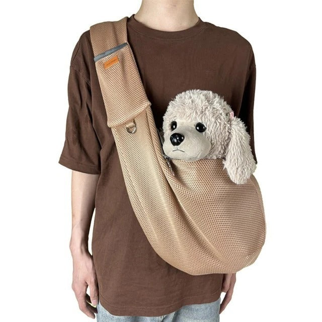 Let og åndbar crossbody-taske til hunde 5