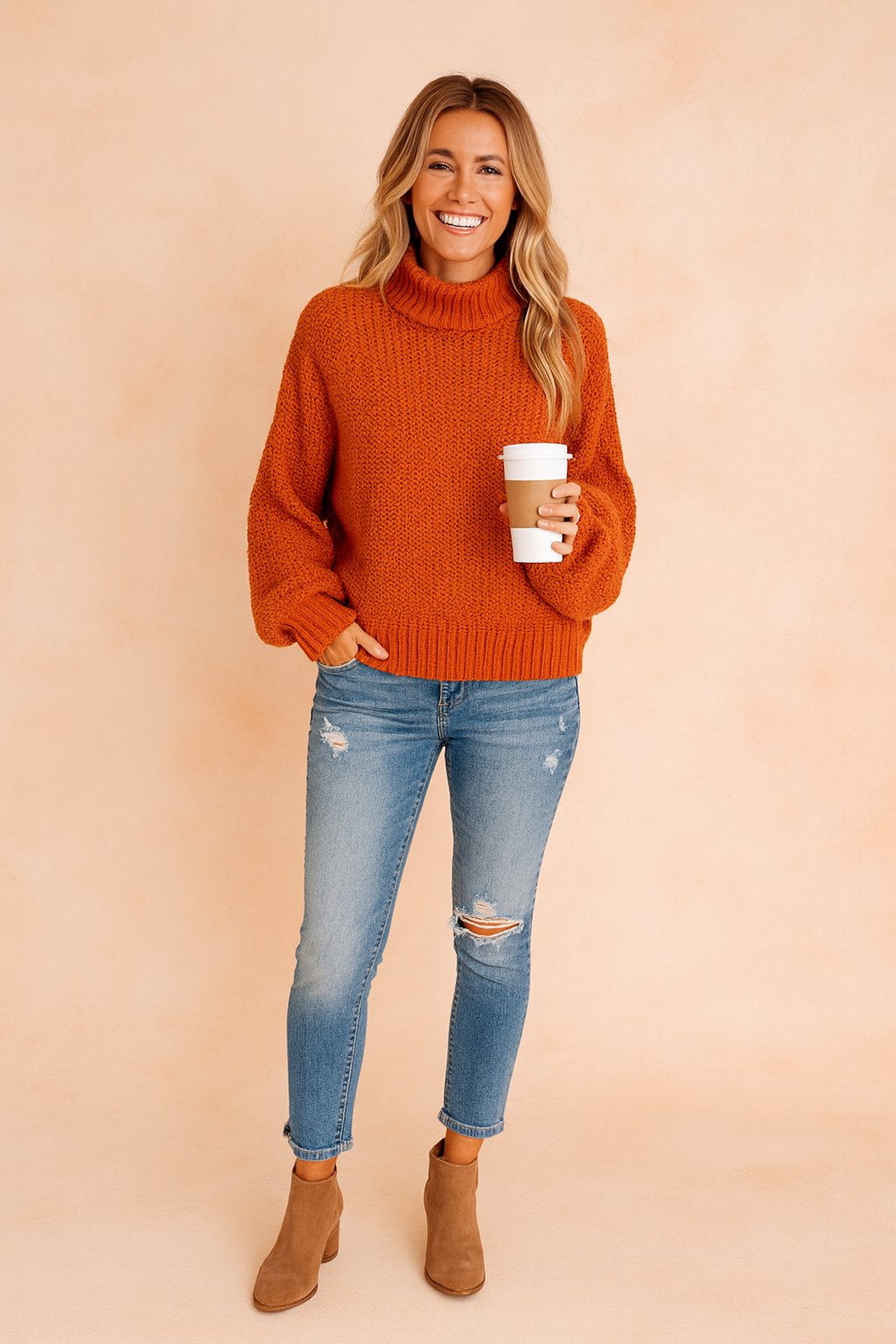 Lidia | Løs rullekravetrøje 1
