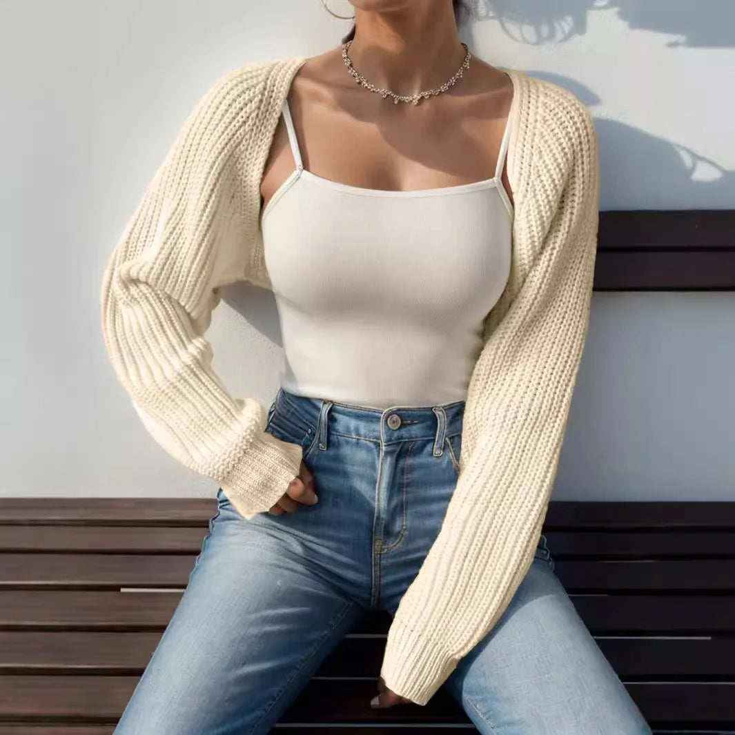 Lola Damen kurze Strickjacke 2