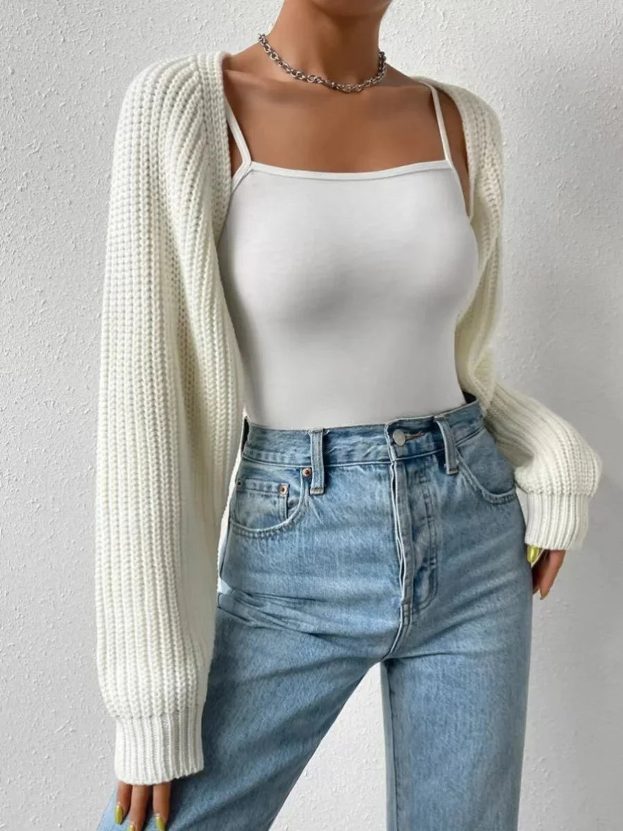 Lola Damen kurze Strickjacke 5