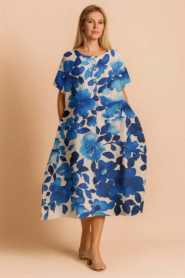 Lottie | Flagrende Blomster Boho Kjole 10