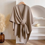 Luksuriøs Poncho vindtæt sjalfrakke 0