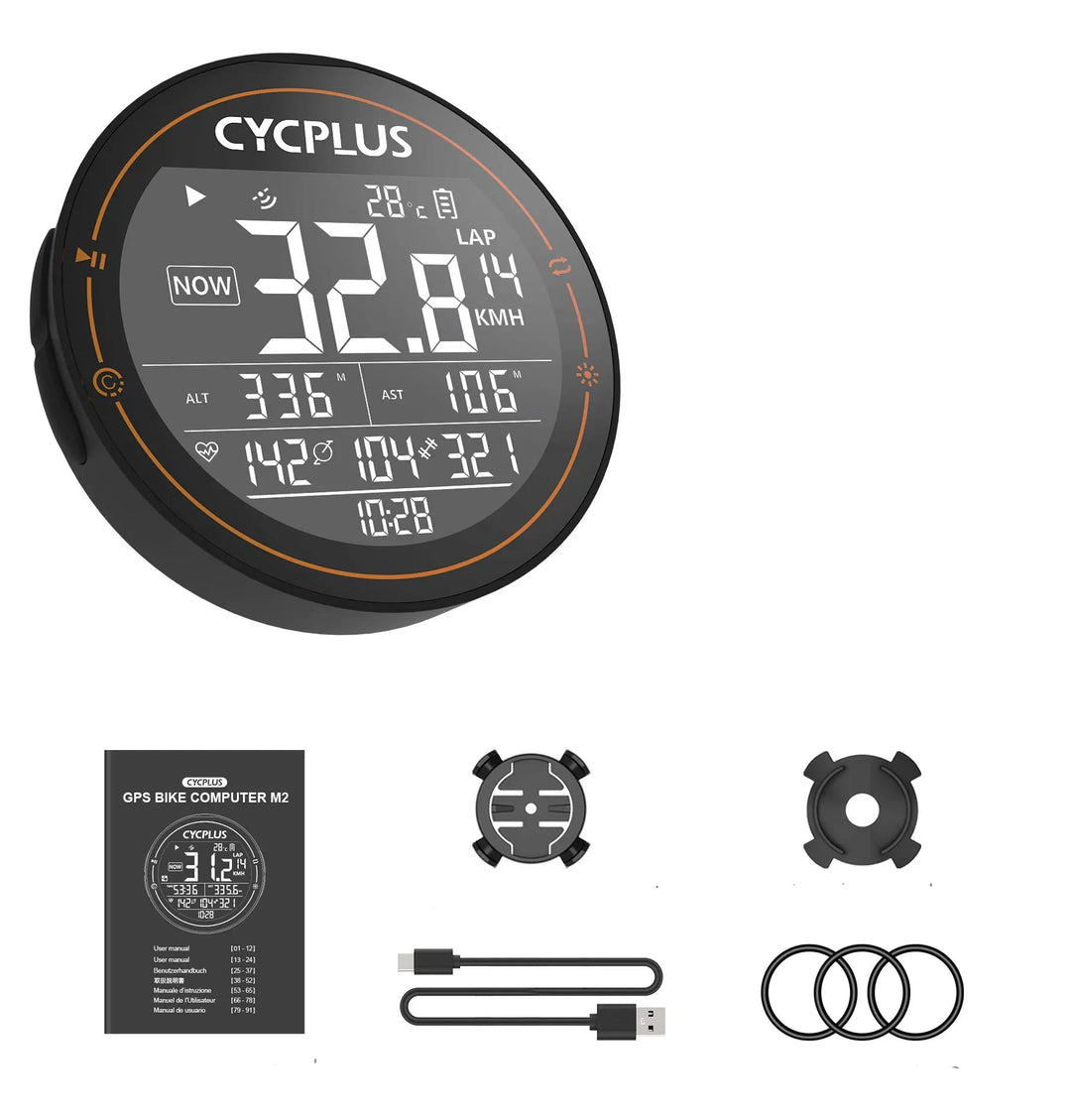 M2 GPS-cykelcomputer – Vandtæt trådløs cykelhastighedsmåler med ANT+ og Bluetooth til præstationsmåling og navigation i realtid 5