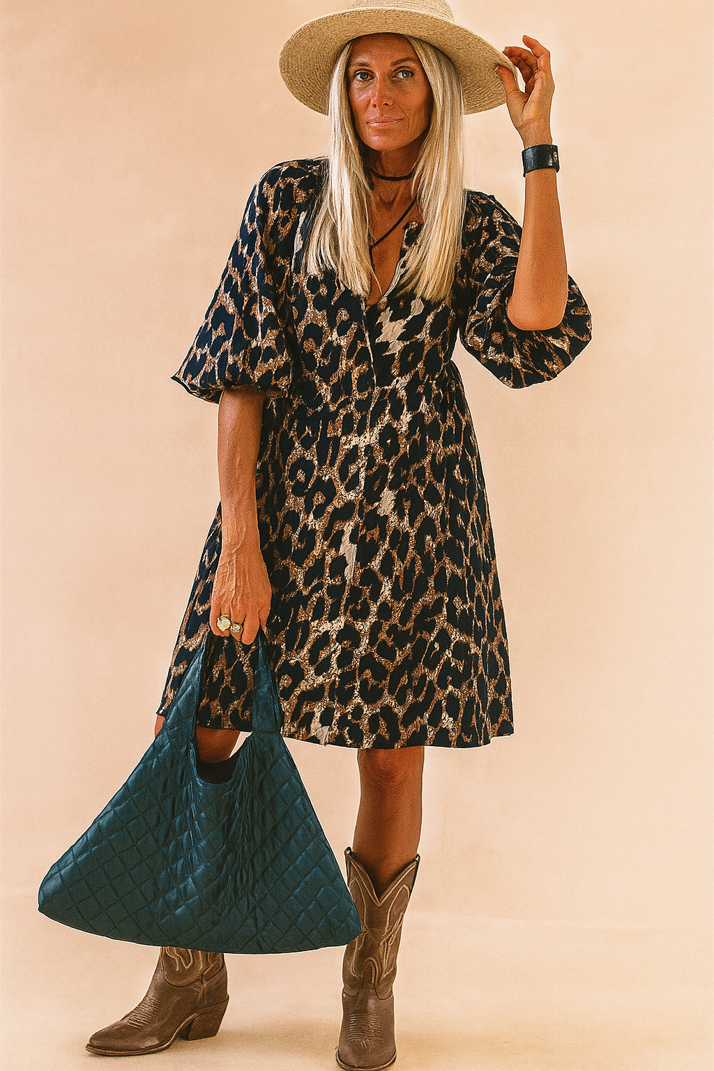 MILA | Sommerkjole med leopardprint 0