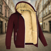 Mænds Vinter Hættejakke Praktisk Fleece Foring 3