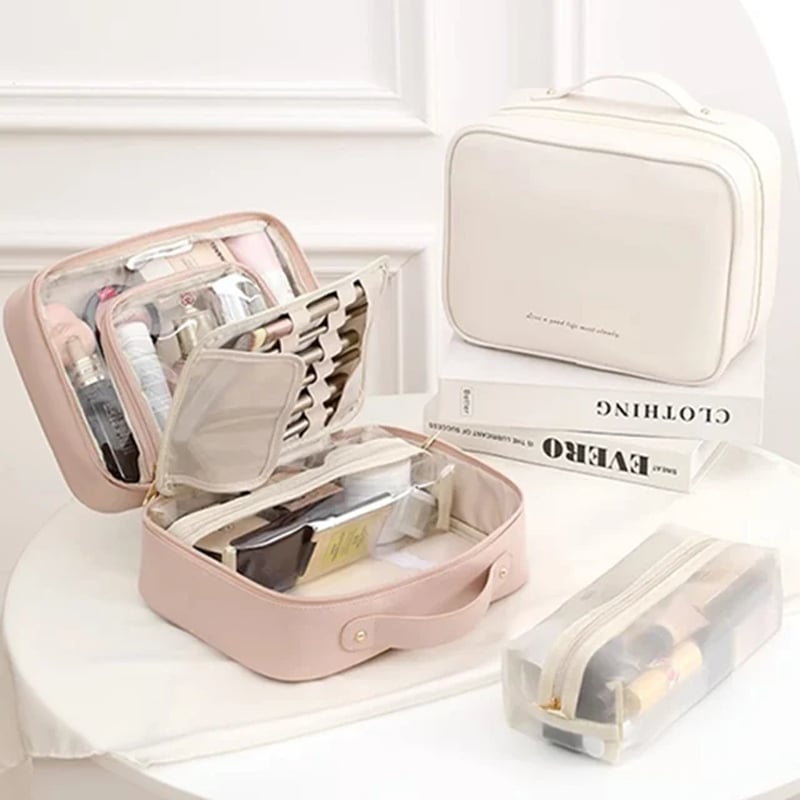 Makeup Organizer med Rummelig Opbevaring og Vandafvisende Materiale – Elegant Sort Design til Professionel Brug 1
