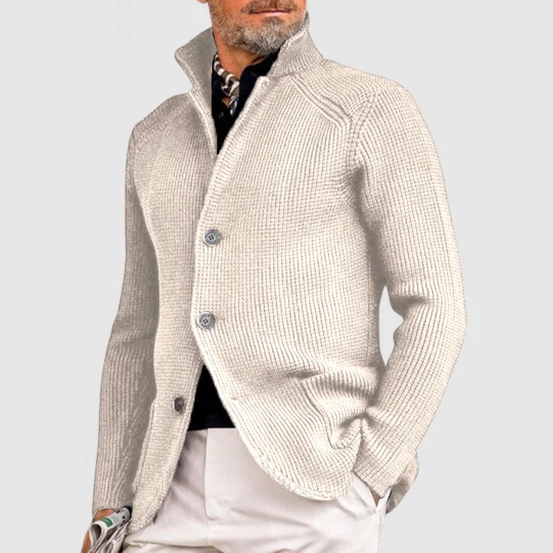 Max | Feinstrick-Herrenstrickjacke mit Knopfverschluss 2