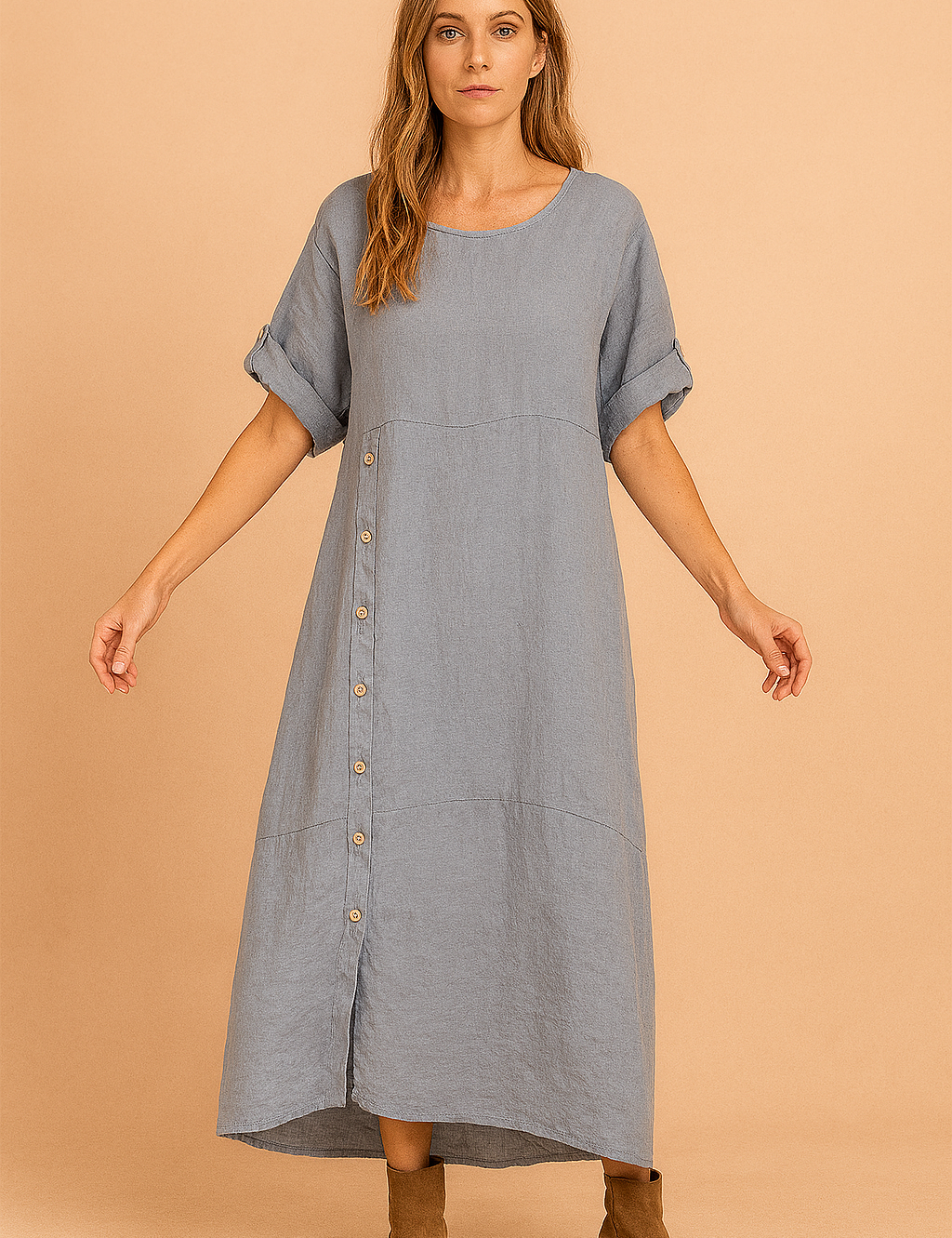 Meah | Løs, lang, oversized bluse til hverdagsbrug 3