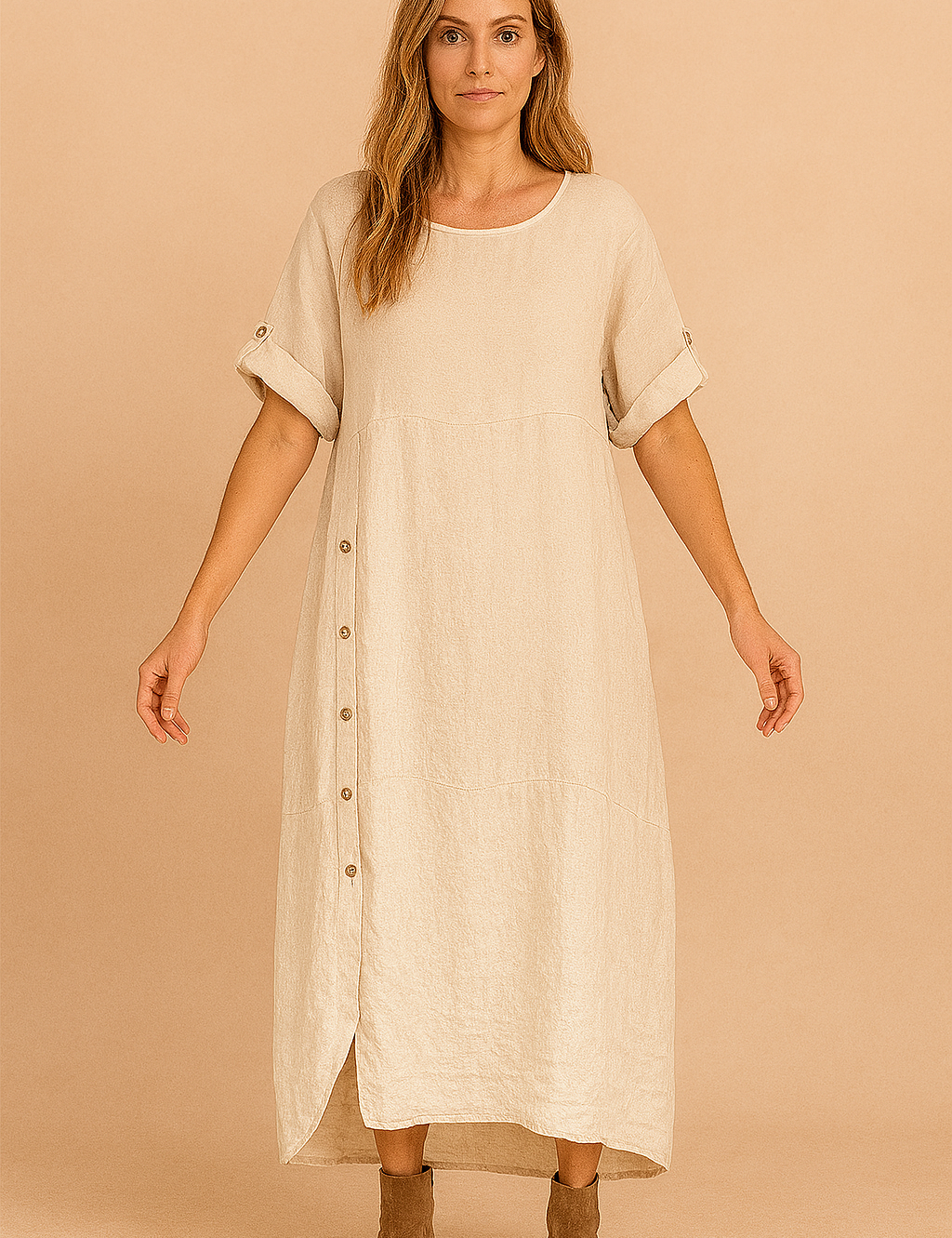 Meah | Løs, lang, oversized bluse til hverdagsbrug 4