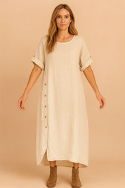 Meah | Løs, lang, oversized bluse til hverdagsbrug 4