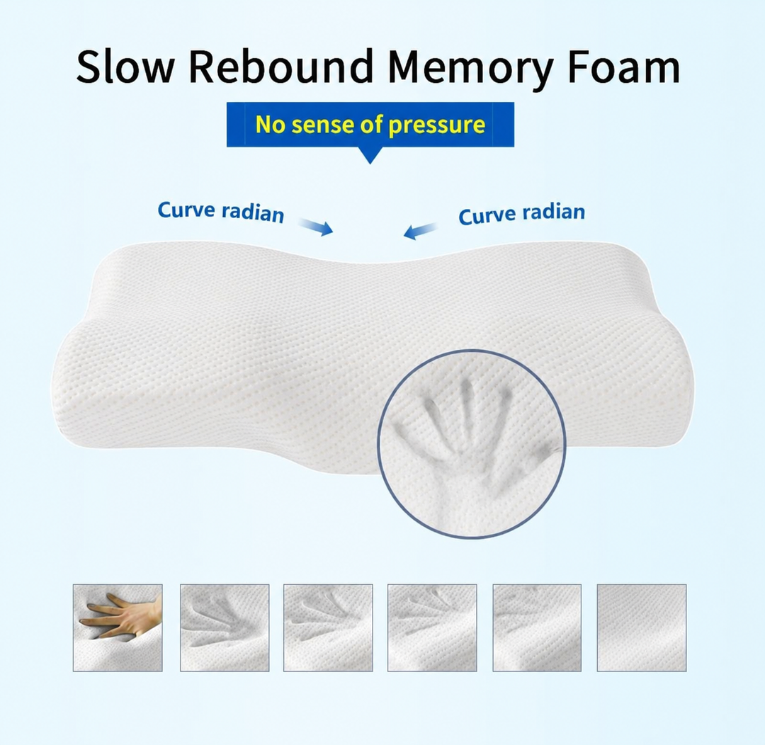 Ergonomisk memory foam cervikal nakkepude