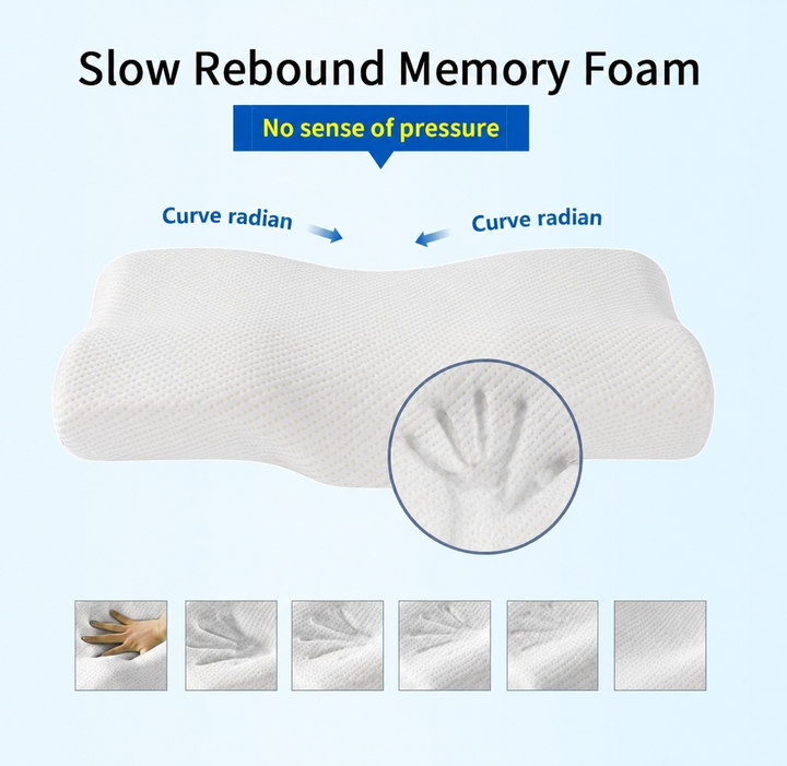 Ergonomisk memory foam cervikal nakkepude