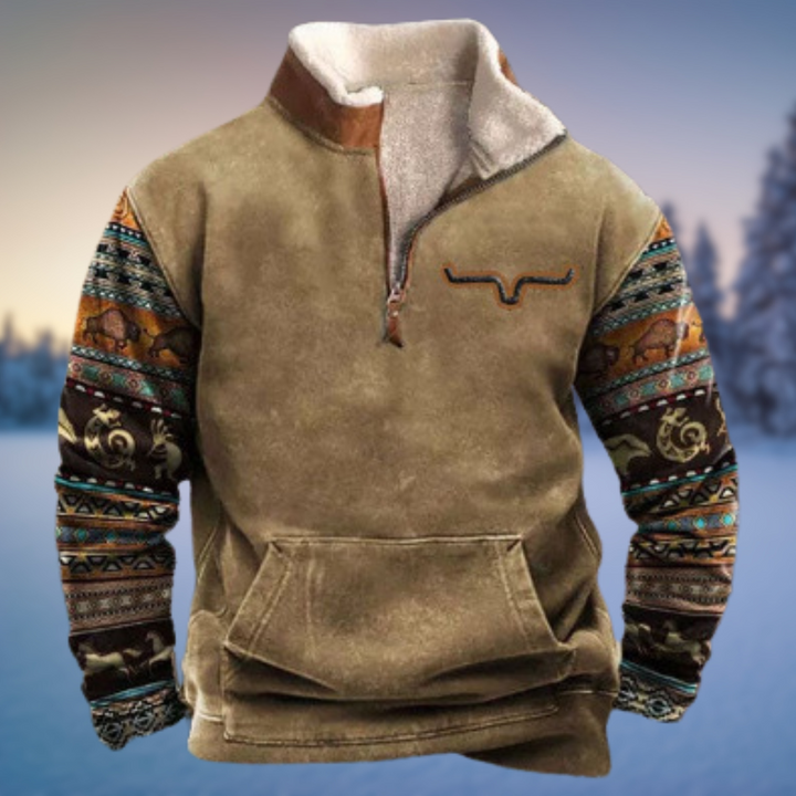 Merino Pullover Herren Mit Halb-Reißverschluss, Lässiger Winterpullover Für Komfort Und Stil 4