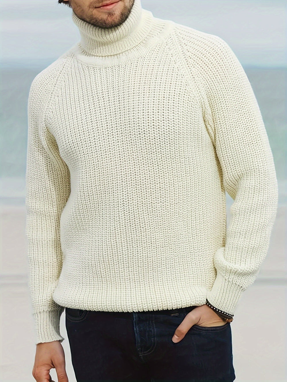 Merino Pullover Herren Mit Rollkragen – Warmer Strickpullover Für Winter Komfort Und Stil 1
