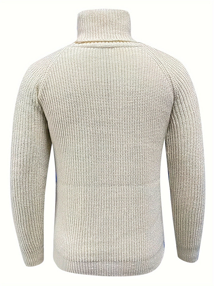 Merino Pullover Herren Mit Rollkragen – Warmer Strickpullover Für Winter Komfort Und Stil 2