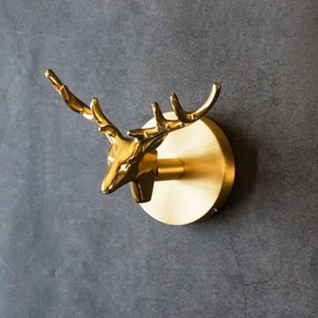 Messing Dyre Vægkrog med Guld Accenter 7