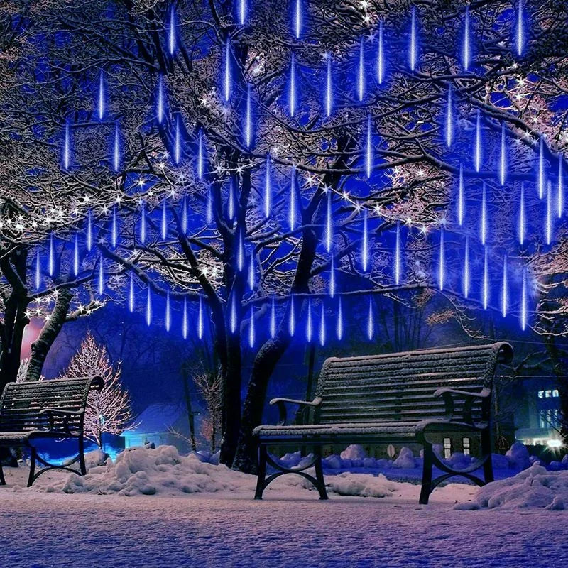 Meteordråber | LED-vanddråbelys til festlig udendørsindretning 2