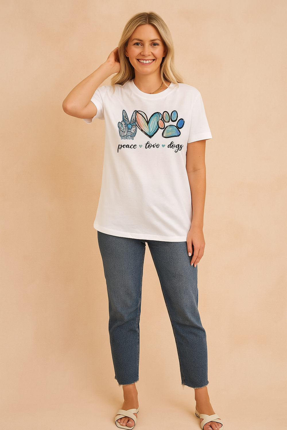 Mila | Fredskærlighed Hunde T-shirt 1