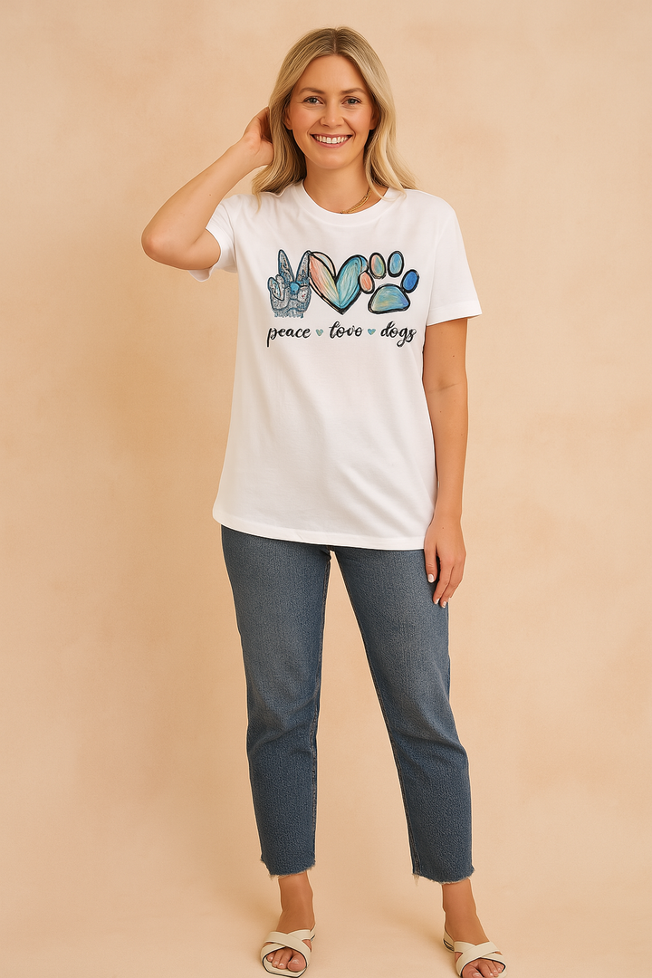 Mila | Fredskærlighed Hunde T-shirt 1