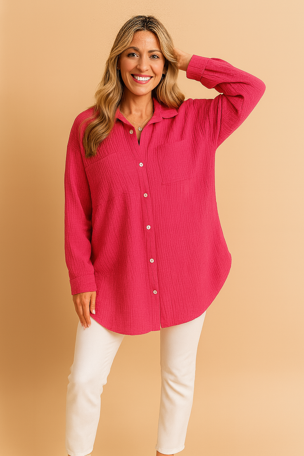 Milena | Stilfuld bluse med knapper 3