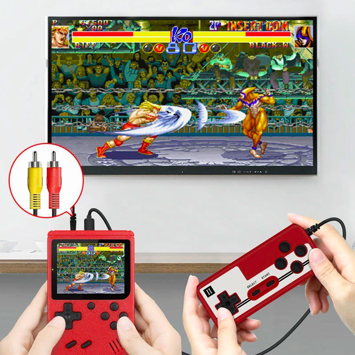 Mini Retro Gaming Console – Håndholdt Bærbar Game Player med 400 Indbyggede Klassiske Spil til Rejser 2