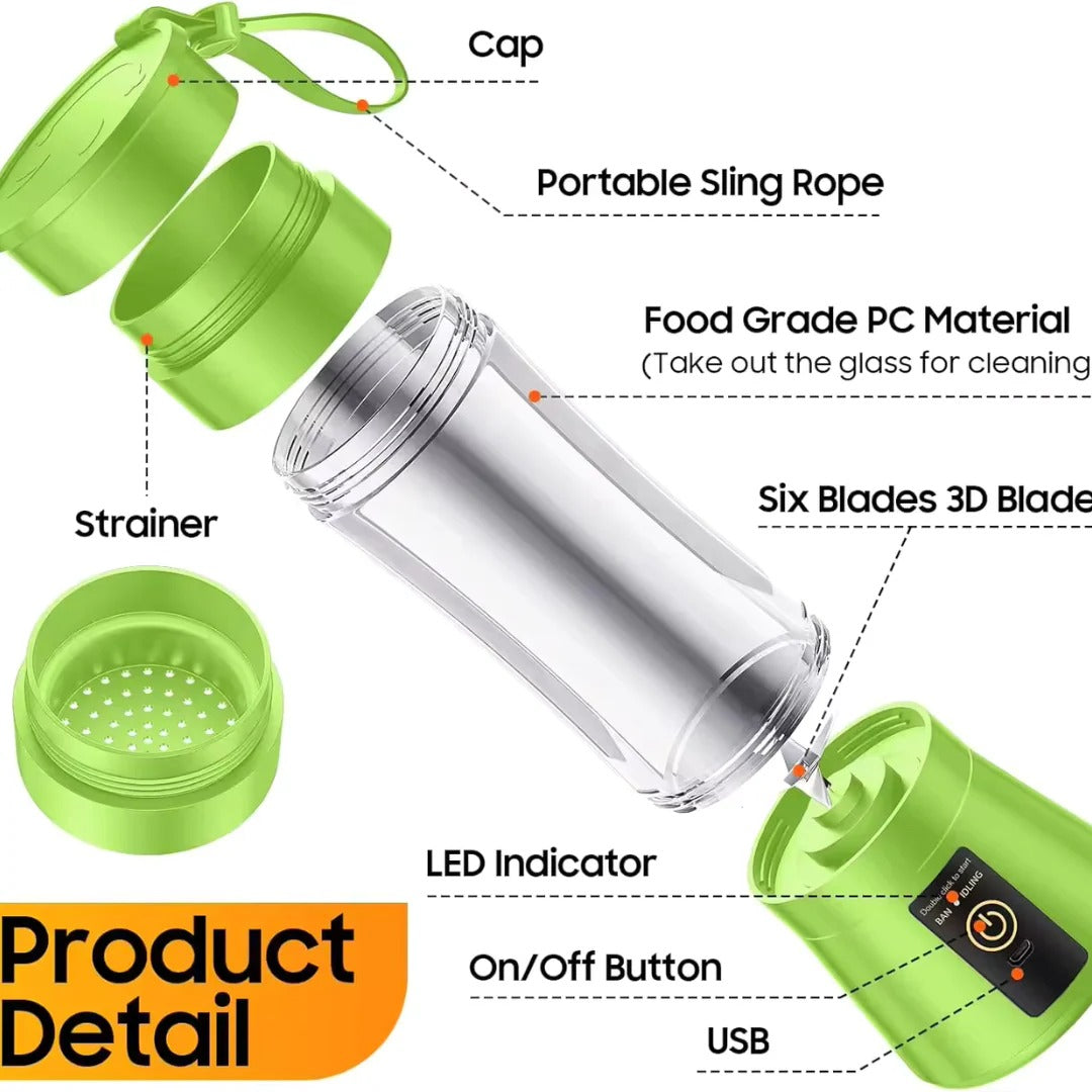 Mini elektrisk bærbar juicerblender 5
